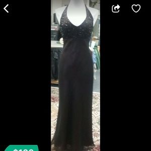 Dark chocolate prom dress. size 7/8 $75